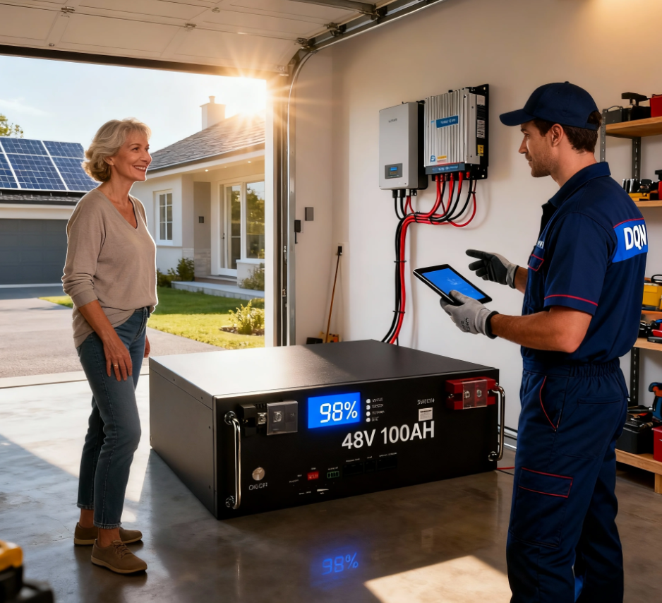 48V 100Ah 10kWh Home Energy Storage Battery – Reliable LiFePO4 Power Solution for Solar Systems